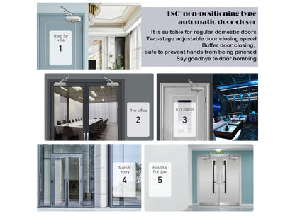 Automatic Door Closer Reversible