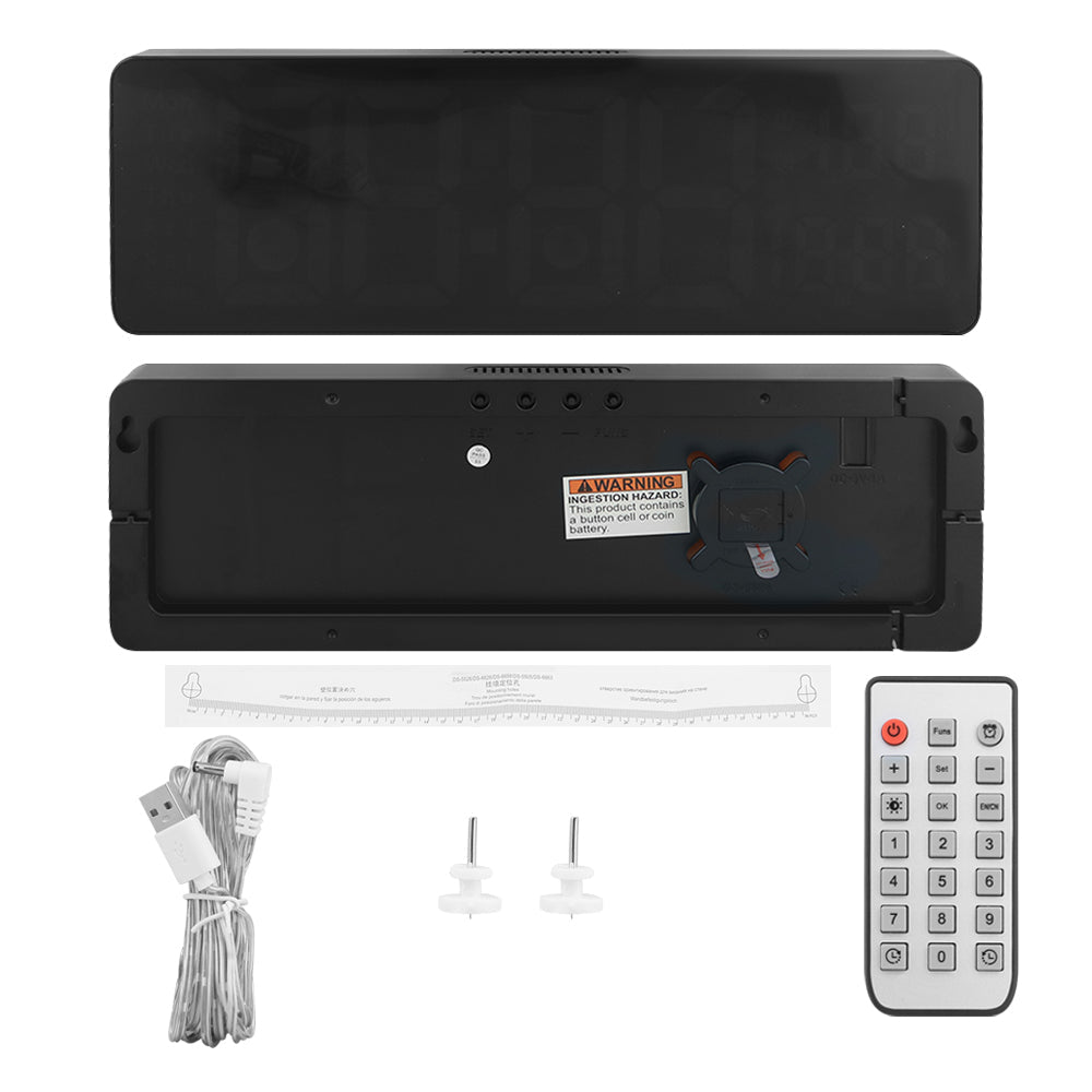 Digital Wall Clock Large Display LED Clock 16"