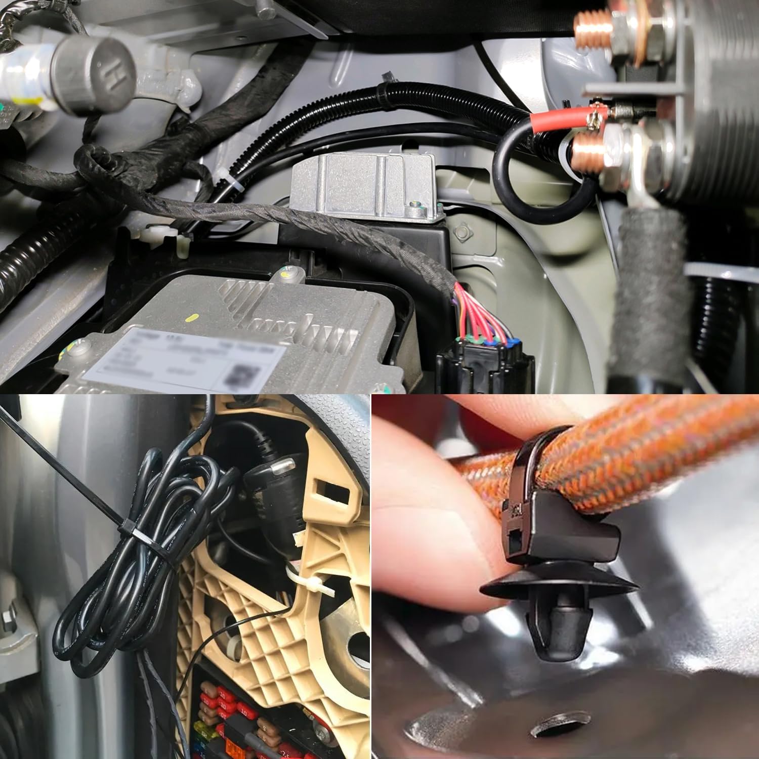 Car panel mounting clips
