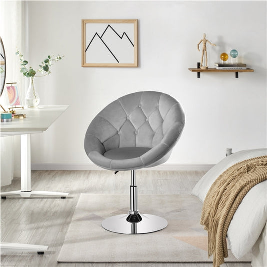 Makeup Vanity Chair Tufted Style Barrel Chair