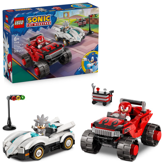 LEGO Sonic the Hedgehog: Silvers Car vs Knuckles Monster Truck (77118)