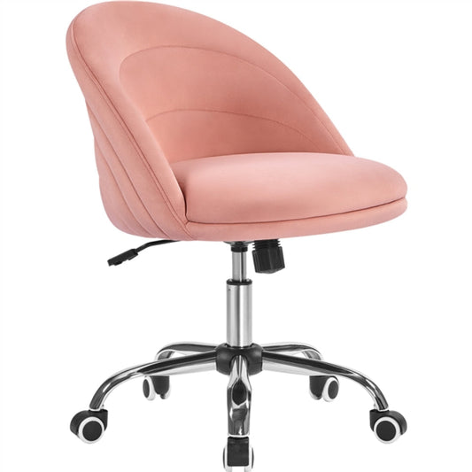 Modern Velvet Armless Desk Chair