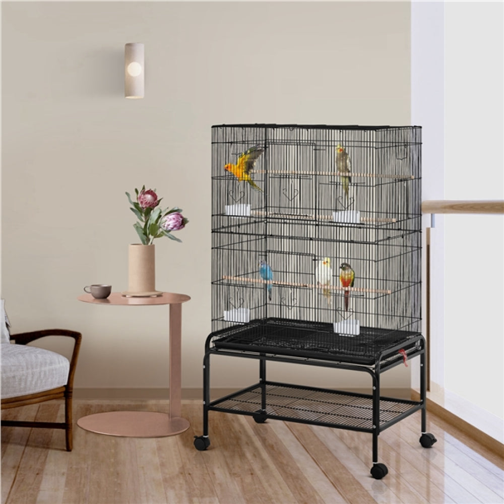Large Parrot Cage Rolling Metal Bird Cage