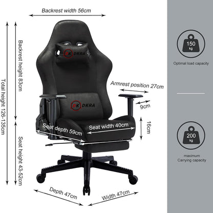DKRA Gaming Chair Adjustable Rotating Task Chair