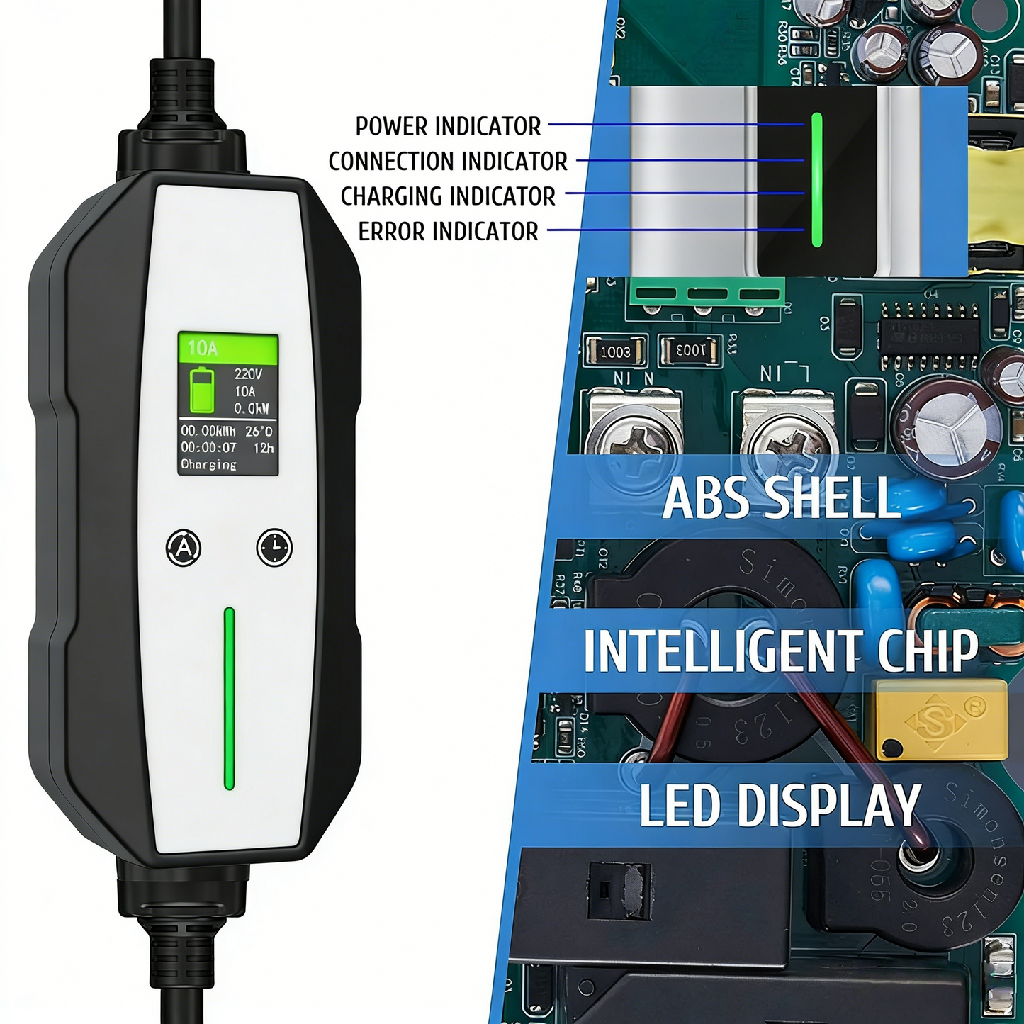 Portable EV Charger Type-1  10A