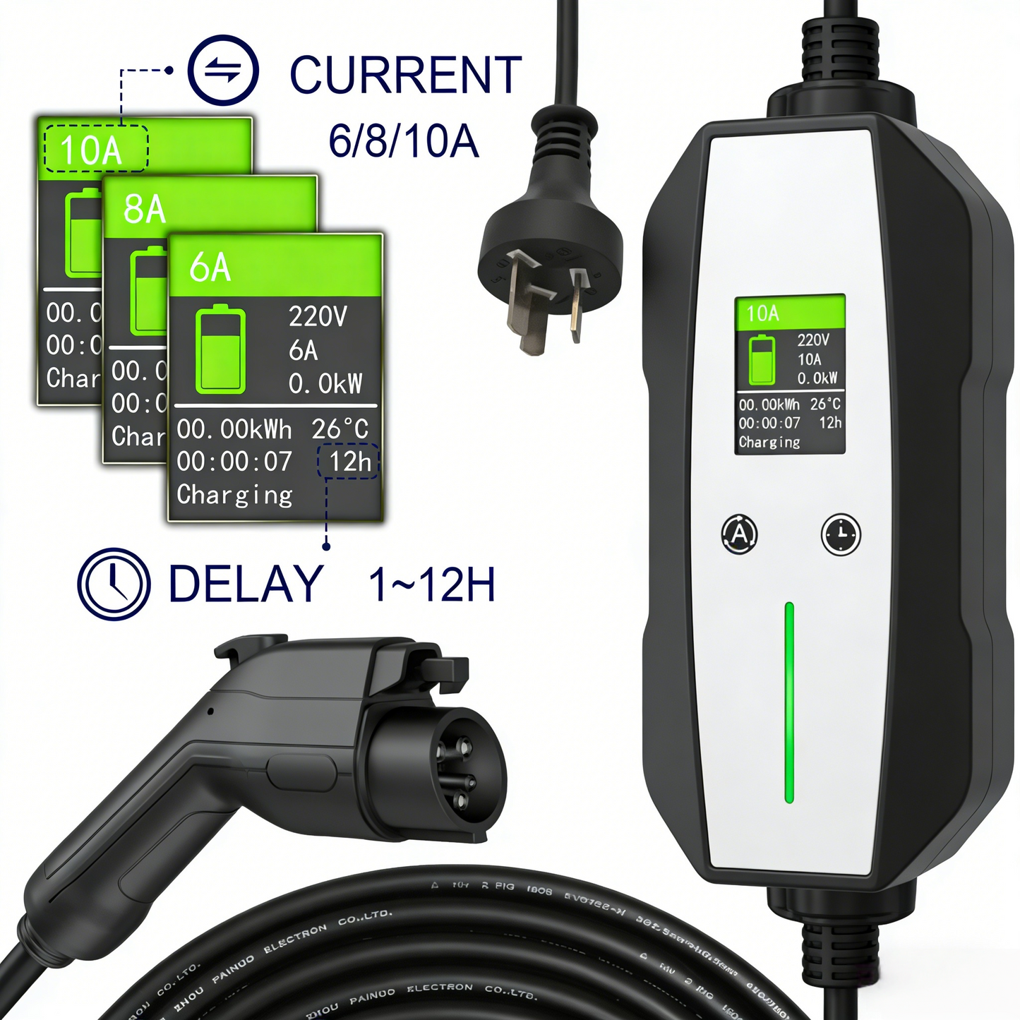 Portable EV Charger Type-1  10A