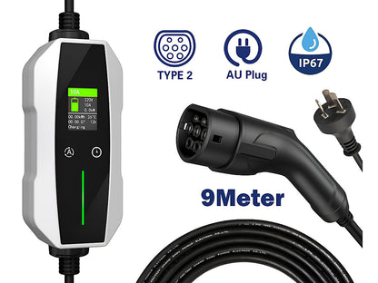 Portable EV Charger Type 2 (10A, 2.3kW)