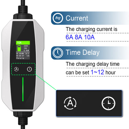 Portable EV Charger Type 2 (10A, 2.3kW)