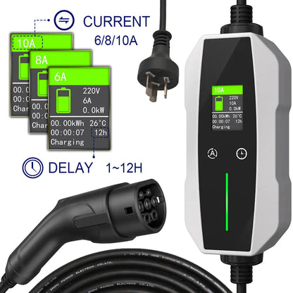 Zapt Type 2 EV Charger (10A, 2.4kW)
