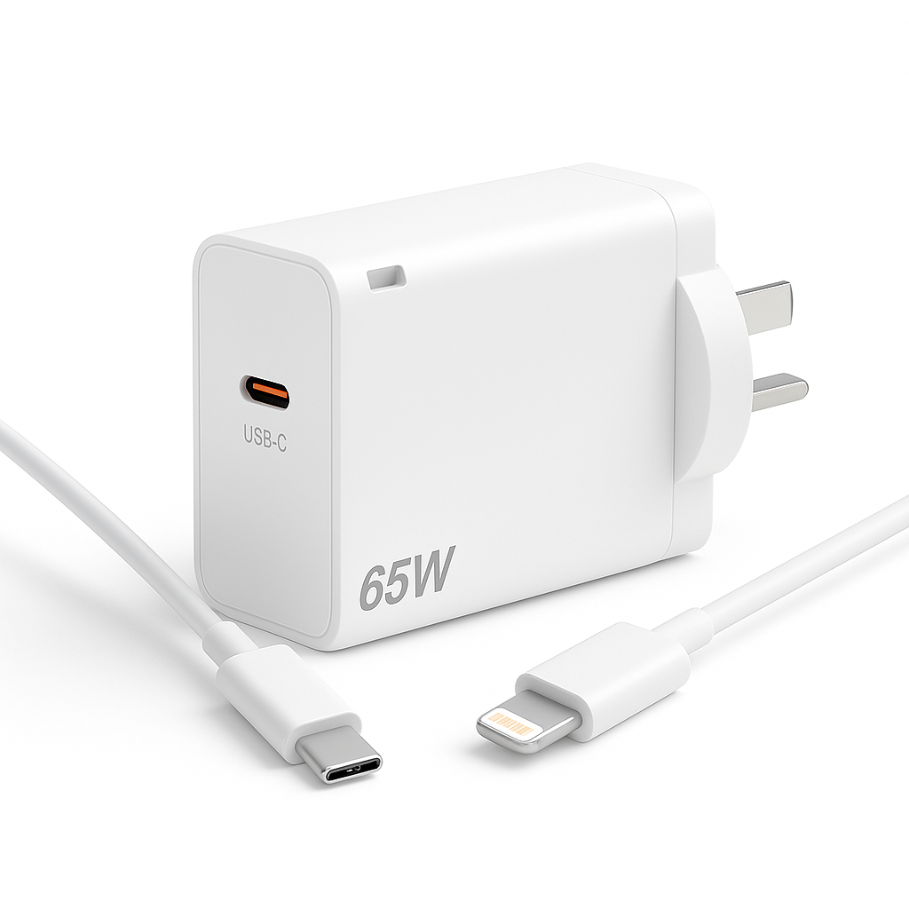 65W USB-C Fast Charger – Super Speed PD Charger with Cable Options
