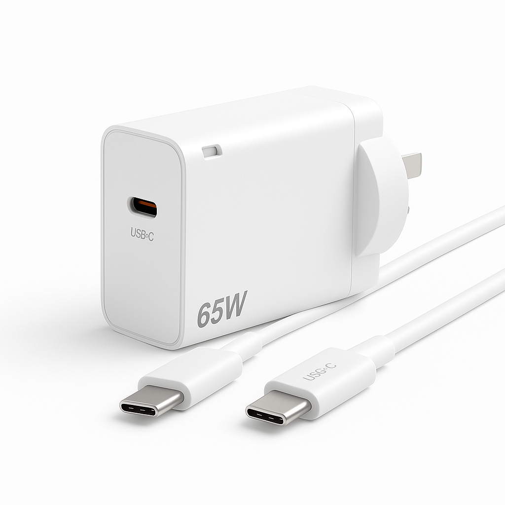 65W USB-C Fast Charger – Super Speed PD Charger with Cable Options