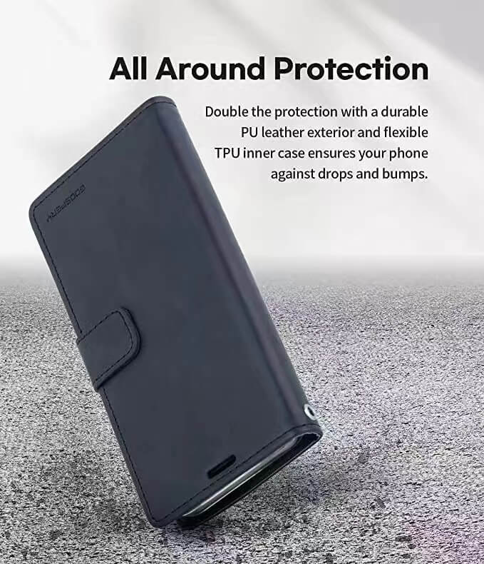 Mercury Blue Moon Diary Shockproof Leather Wallet Compatible with iPhone 8 Case