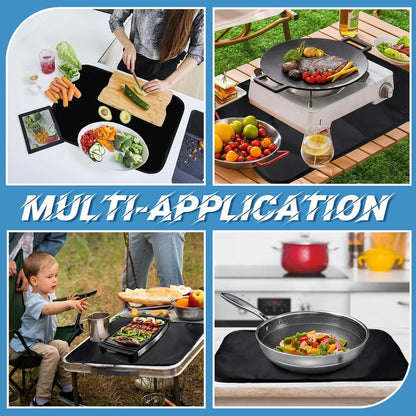 BBQ Grill Mat - Fireproof Deck & Patio Protector, Double-Sided Waterproof Oil-Proof HCKJ1011