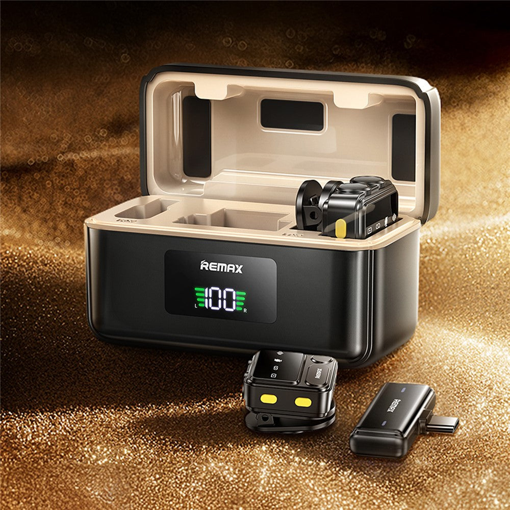 2 In 1 USB-C Wireless Lavalier Clip Microphone Mic Set