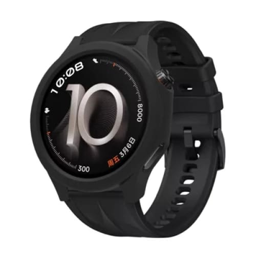 Protective Case for Oppo Watch X3 (Black Silicone)