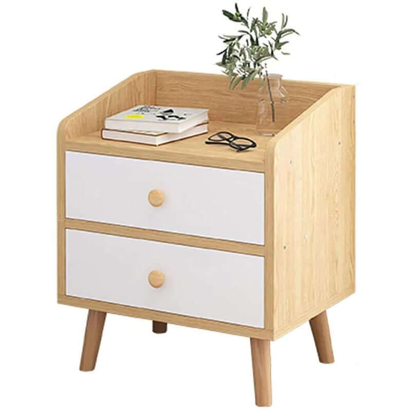 Bedside Table 2 Drawer - The Shopsite