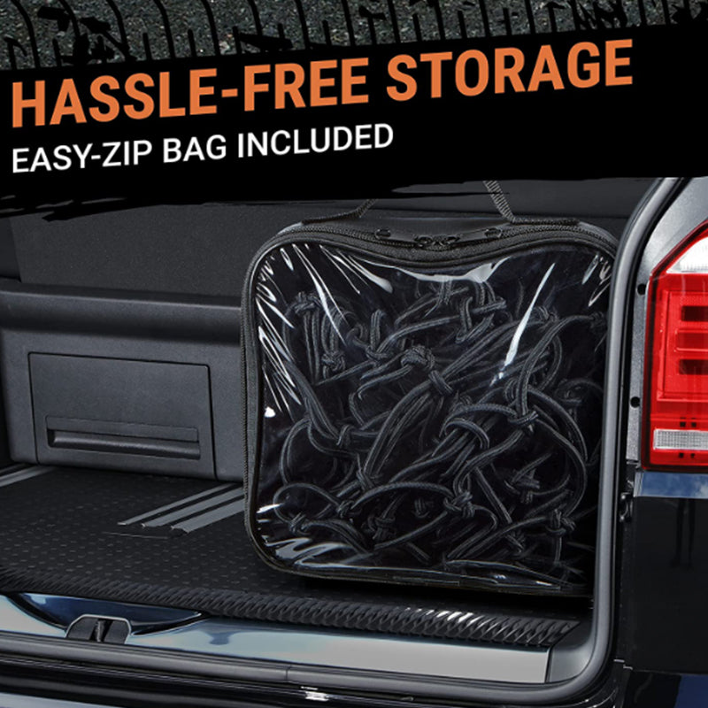 Cargo Net for Roof Rack Heavy-Duty Mesh Square Elasticated Bungee Netting