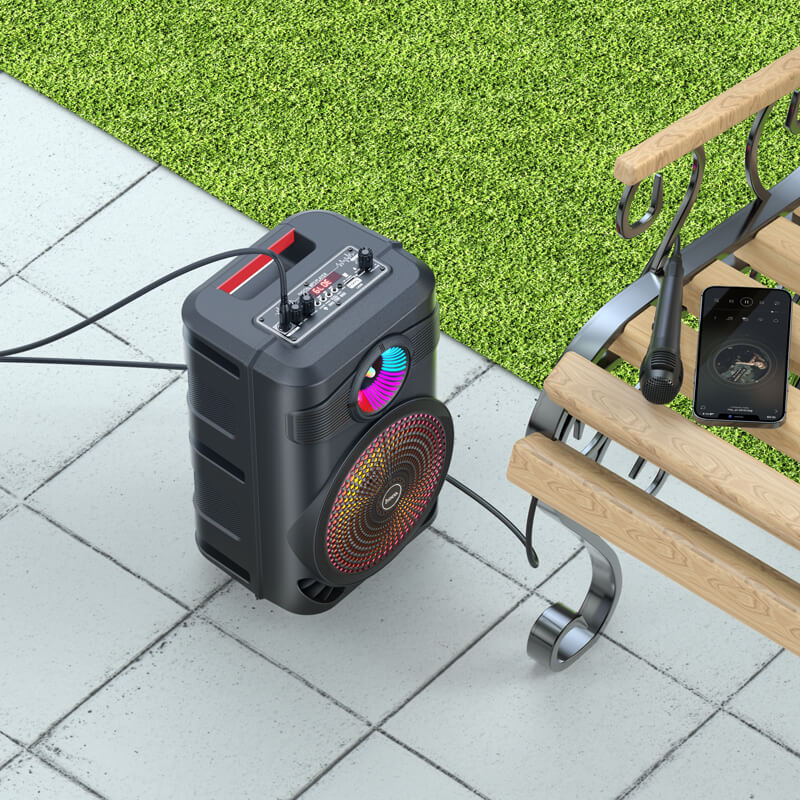 Hoco Bluetooth Portable Outdoor Speaker with Wired Microphone BS46