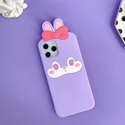 Suitable for Phone Q Uncle Cute Bunny Silicone Phone Case