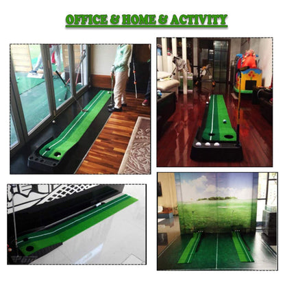 Golf Indoor Putting Mat  with Ball Return Including 3 Training Ball 3m