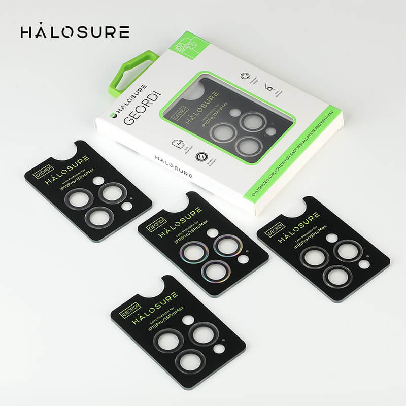 Suitable for Phone Series Halosure Multicolor Tempered Glass Individual Camera Lens Protector