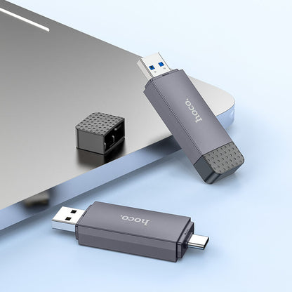 Hoco USB-C & USB-A 3.0 High Speed Card Reader for SD & TF Card HB45