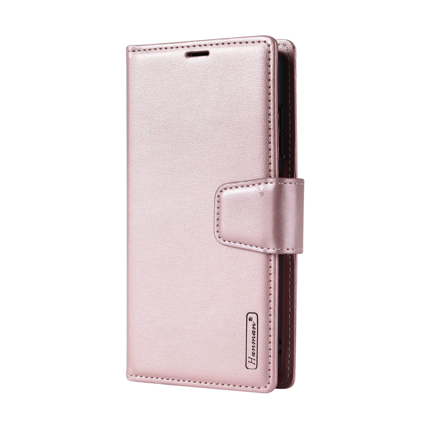 Compatible with Samsung S26 2026 Hanman Miro Leather 2-in-1 Wallet Case with Magnetic Back