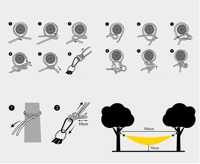 ECOTREK-Portable Automatic Quick-Open Mosquito Hammock with Net