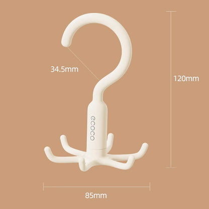 Mobie 2 Pack Rotatable 6 Claw Hooks Maximize Your Closet Space E24242