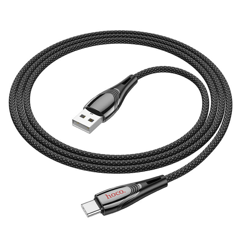 Hoco Nylon Braided USB-A to Type-C 3A Charging Data Cable 1.2m U133