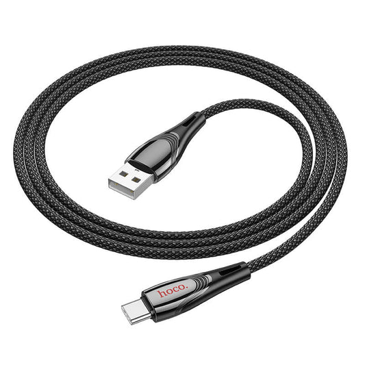 Hoco Nylon Braided USB-A to Type-C 3A Charging Data Cable 1.2m U133