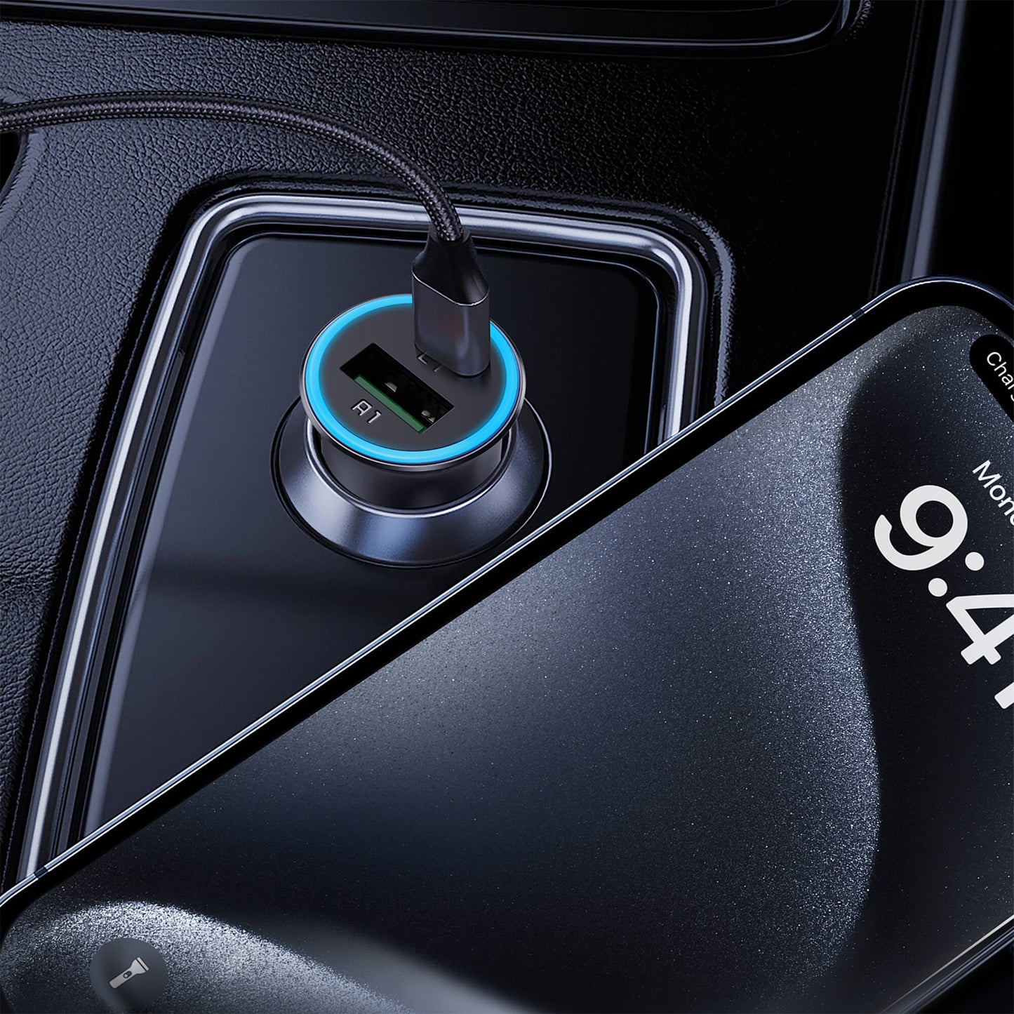 Acefast Dual Port Fast Charger Type-C & USB-A 95W (65W+30W) B16