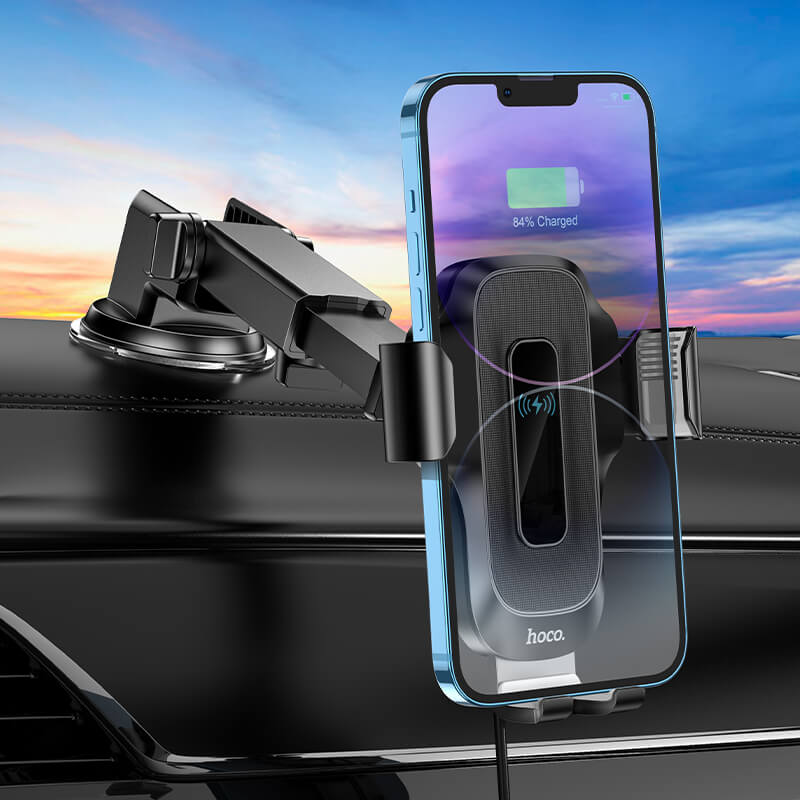 Hoco Wise Automatic Induction Wireless Fast Charging Car Phone Holder HW3