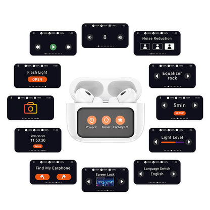 Hoco ANC True Wireless Earbuds with Smart Touch Screen EW72