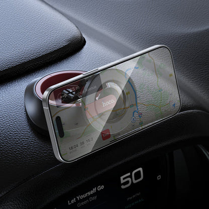 Magnetic Dashboard Phone Holder w/ Extra Wide Base, Rotatable & Foldable Multi-Hinge Arm