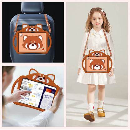 Compatible with iPad Pro 11 2021 Lesser Panda Protection Case with Foldable Kickstand