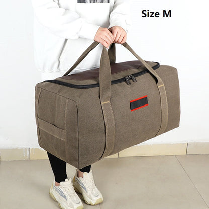 Canvas Storage Bag – High-Capacity Travel, Camping & Moving Luggage Bag
