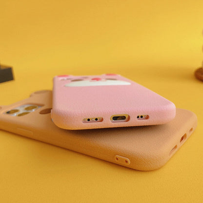 Suitable for Phone Q Uncle Brown Bear Silicone Phone Case