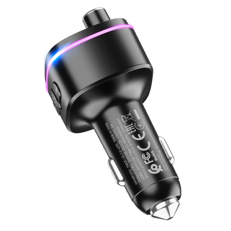 Hoco Fast PD 20W+QC 3.0 Car Bluetooth FM transmitter E62