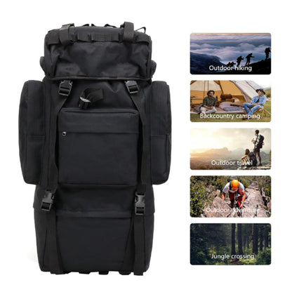 75L Hiking Tactical Backpack  Large Survival  Hunting Waterproof Backpack M... B