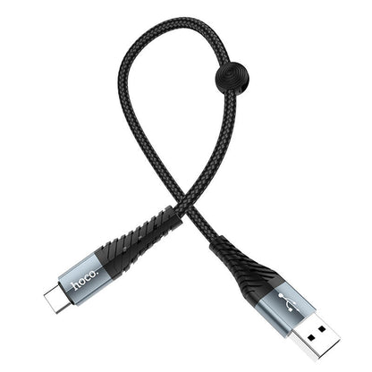Hoco Cool Charging Data Cable USB-A to Type-C 0.25m X38
