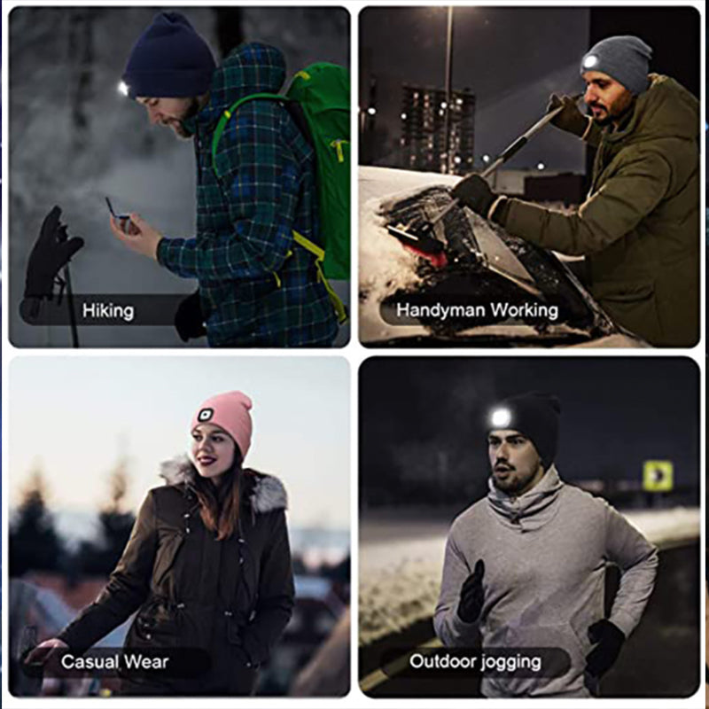 5 LED Light and 5.0 Bluetooth Beanie Hat