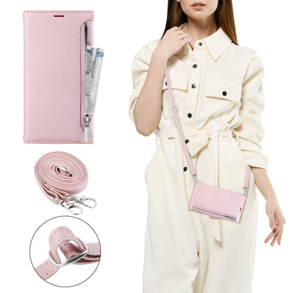 Suitable for Phone Hanman Mich Series Leather Crossbody Wallet Flip Case
