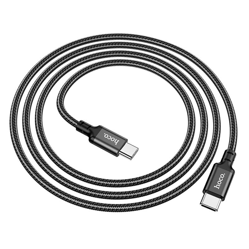 Hoco Double Speed 60W Charging Data Cable Type-C to Type-C 1m X14