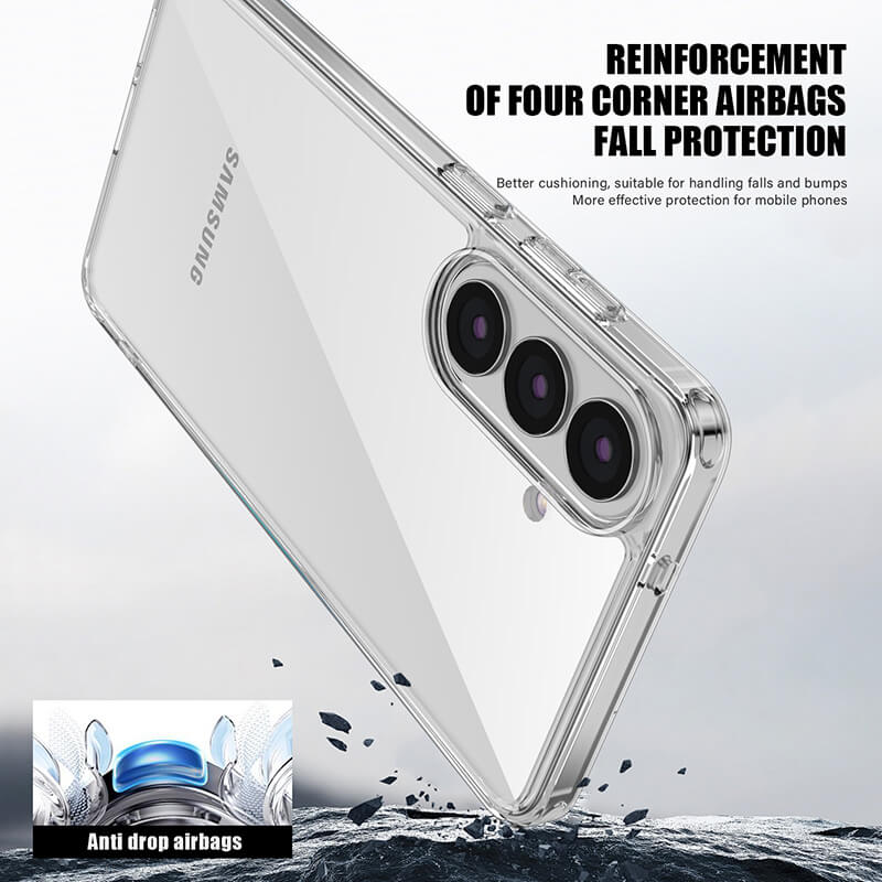 Compatible with Samsung S26 Plus 2026 Aurora Series Crystal Transparent Phone Case