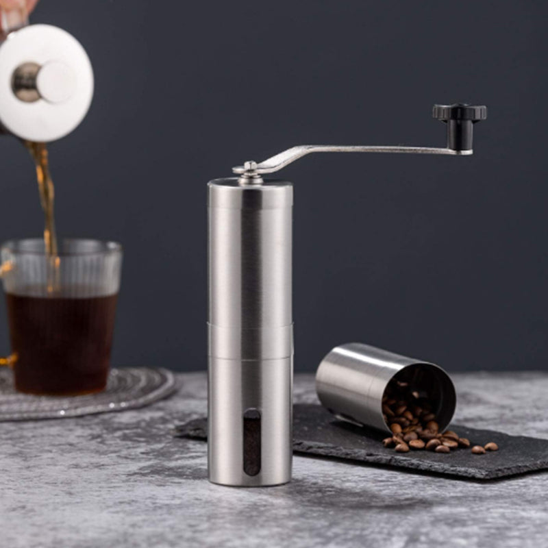 Hand Coffee Machine Coffee Grinder Pepper Mill Coffee Stainless Steel 304 Silver