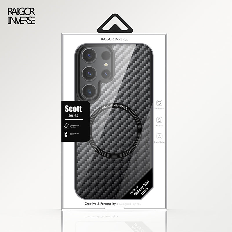 Compatible with Samsung S26 2026 Scott Plus Series Shockproof Magnetic Phone Case