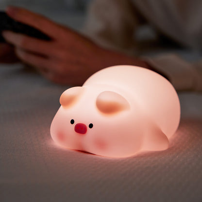 Mobie Lovely Pig Silicone Touch Night Light