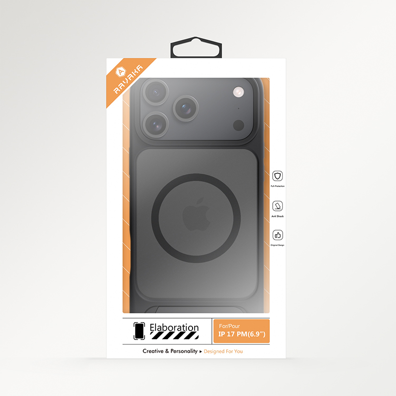 Compatible with iPhone 17 Pro Elvis Series All-Around Protection Magnetic Phone Case with Invisible Stand