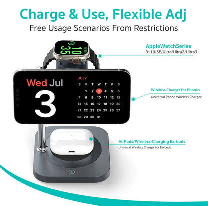 Coteci 25W 3-in-1 Fast Wireless Charger with Cooling Fan BS-025